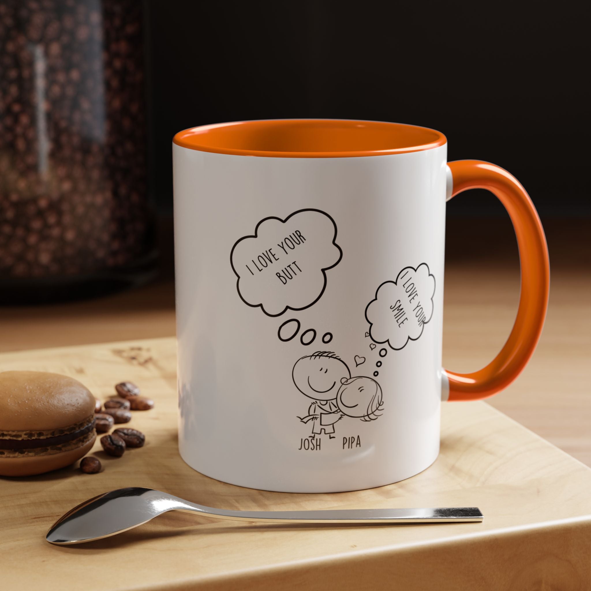 Love Your Butt | Funny Coffee Mug, Sarcastic Tea Cup, Unique Gift Idea