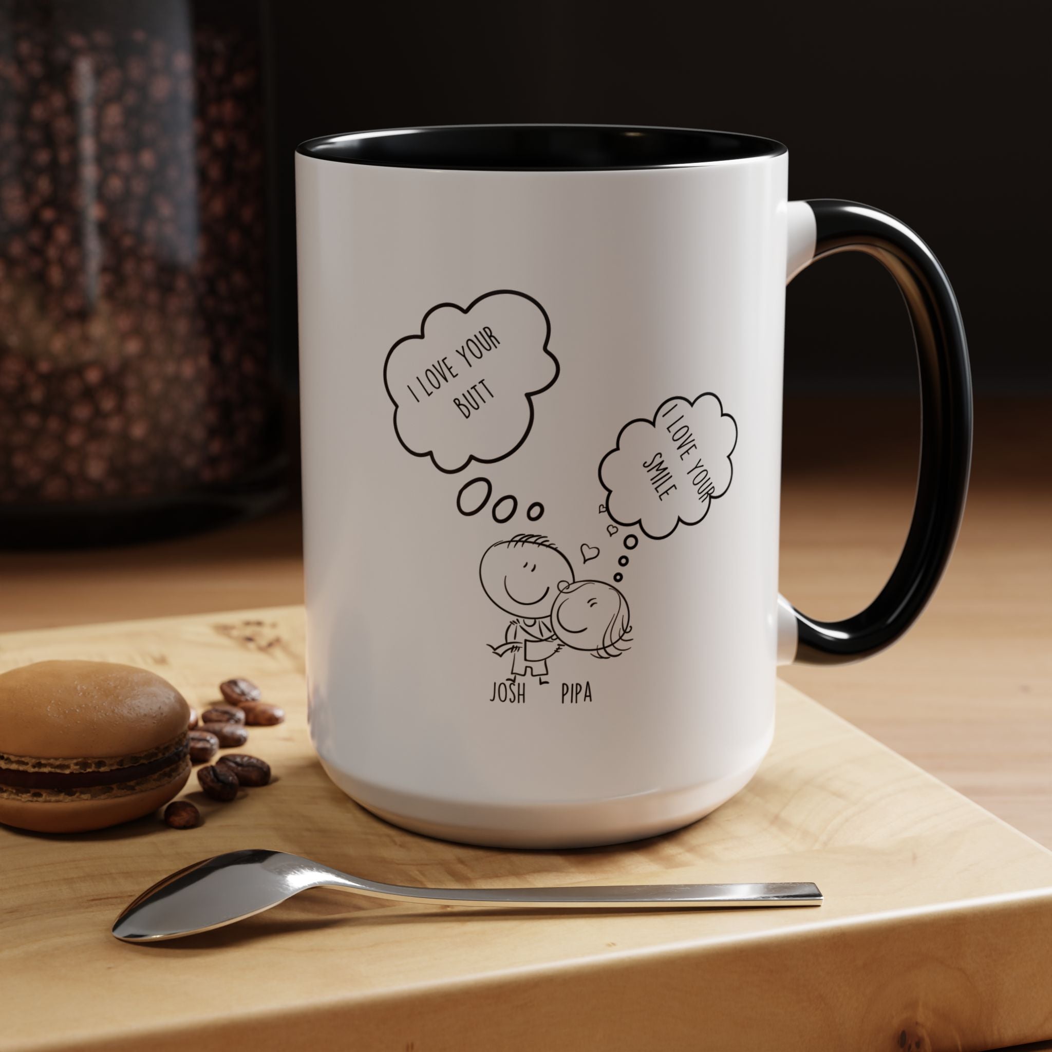 Love Your Butt | Funny Coffee Mug, Sarcastic Tea Cup, Unique Gift Idea