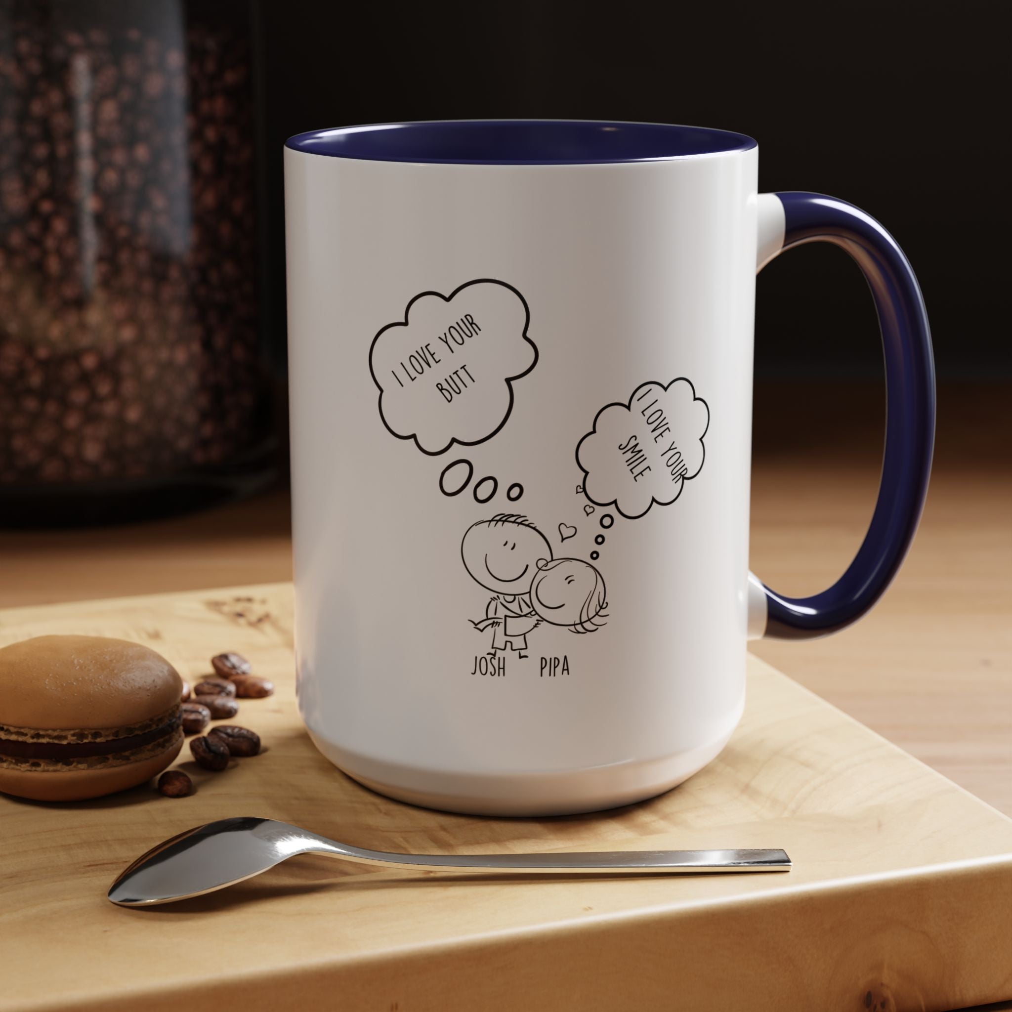 Love Your Butt | Funny Coffee Mug, Sarcastic Tea Cup, Unique Gift Idea