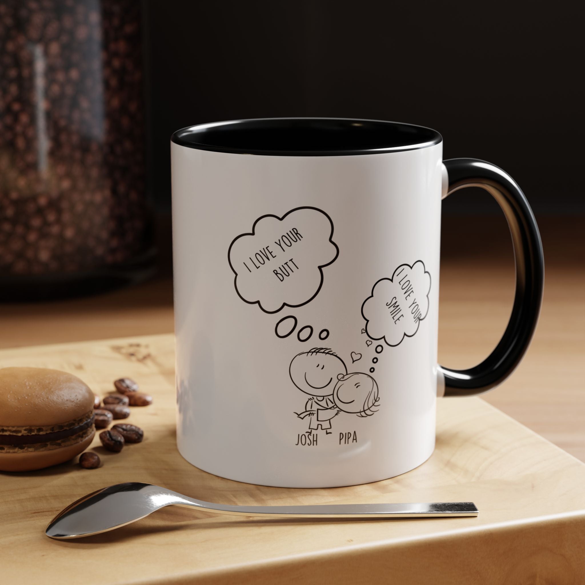 Love Your Butt | Funny Coffee Mug, Sarcastic Tea Cup, Unique Gift Idea