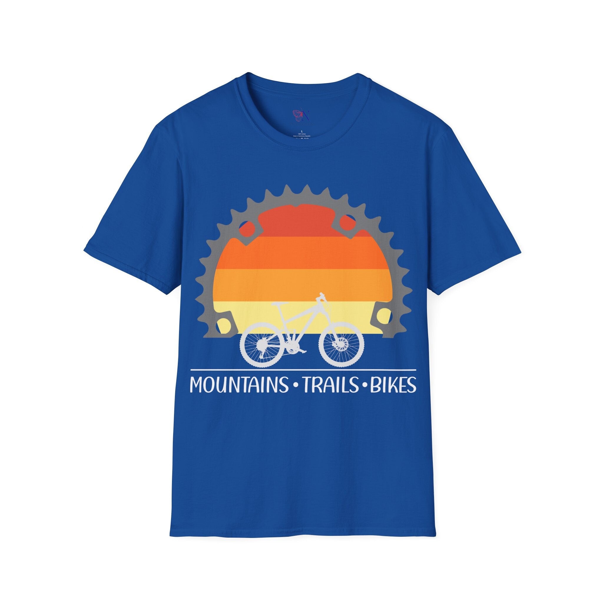 Mountains Trails Bikes Retro Style Cyclist Shirts Bikers Bike Lover...
