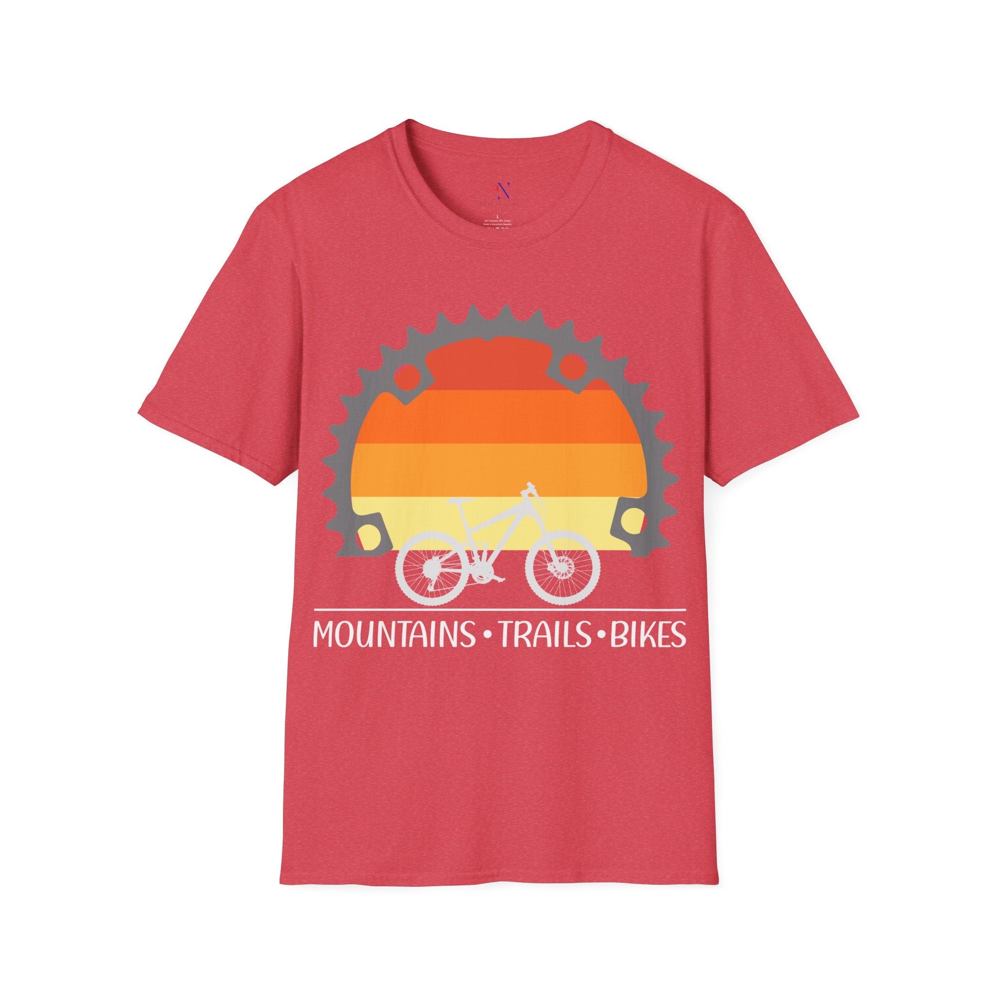Mountains Trails Bikes Retro Style Cyclist Shirts Bikers Bike Lover...