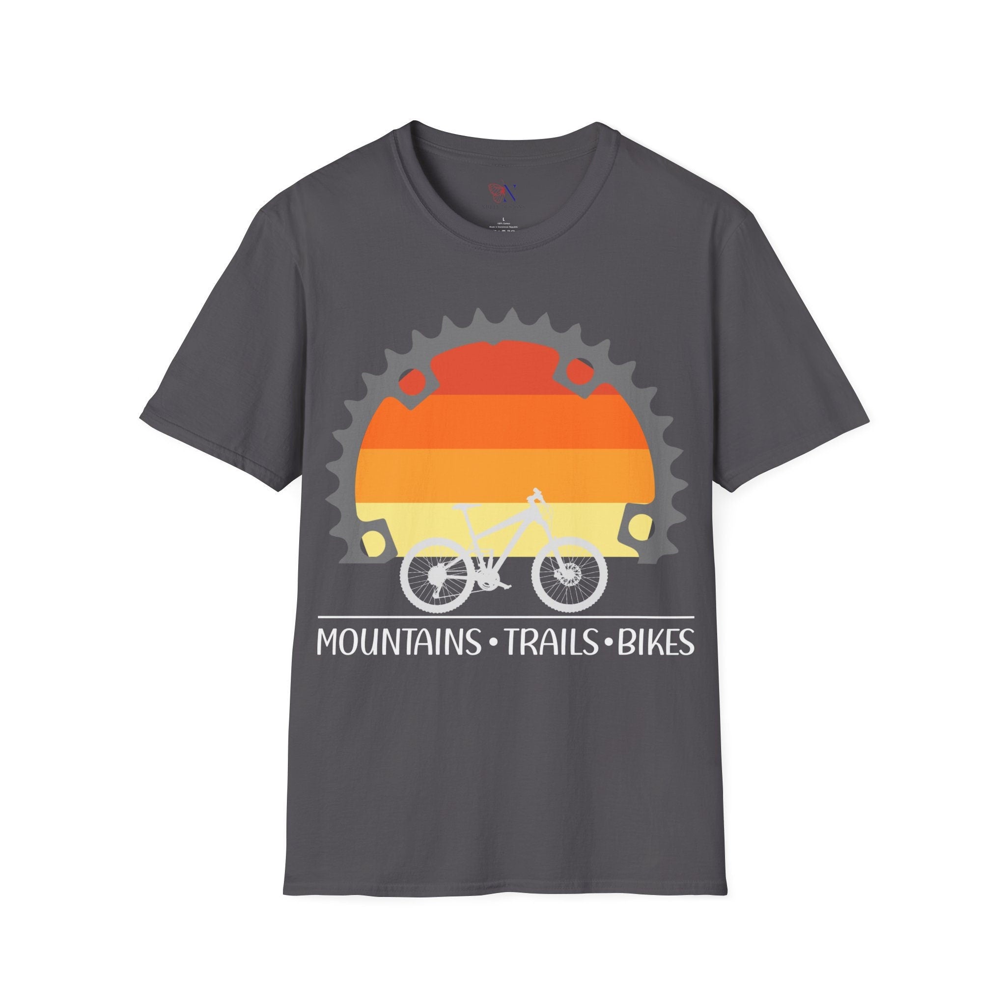 Mountains Trails Bikes Retro Style Cyclist Shirts Bikers Bike Lover...