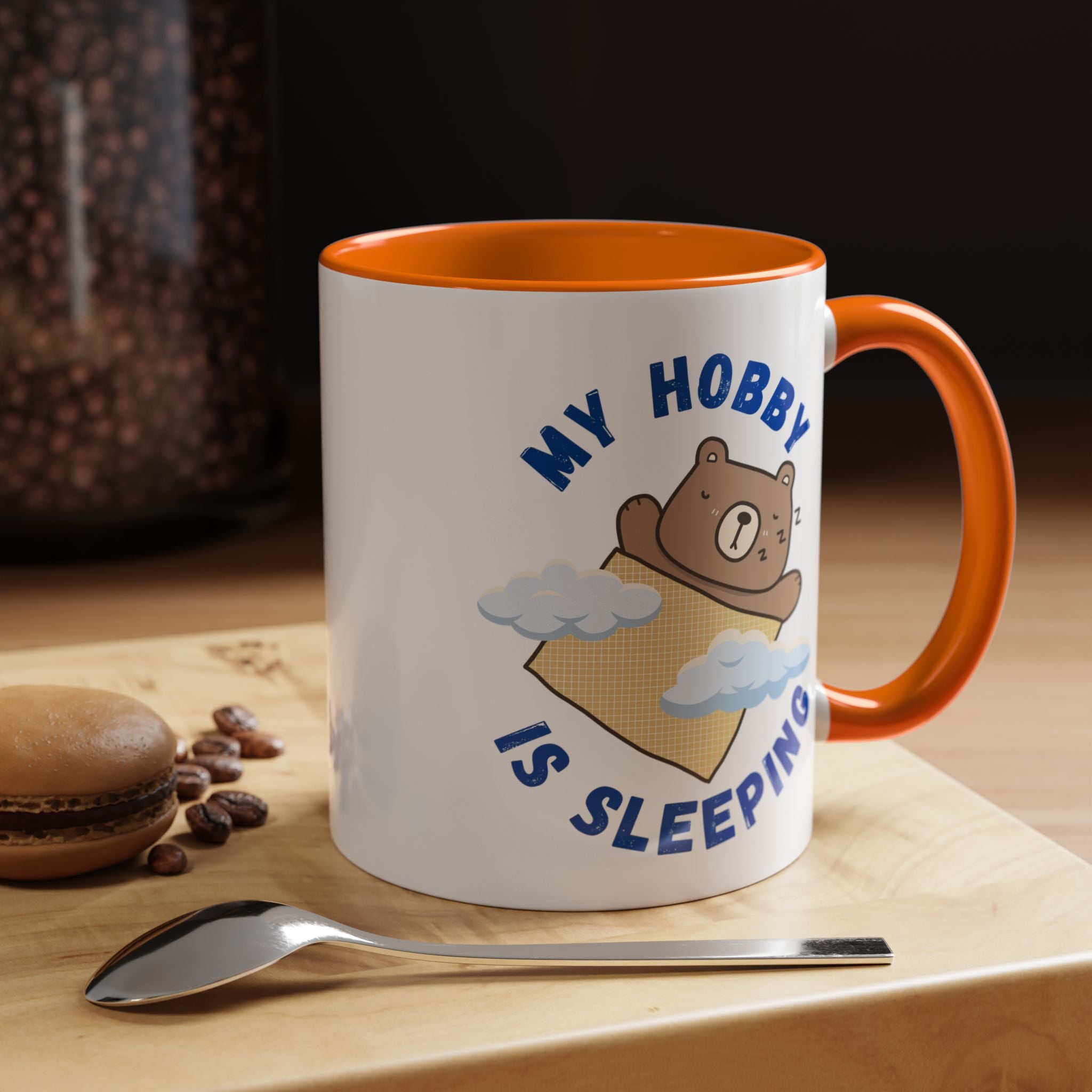 My Hobby Is Sleeping Funny Personalized Mug, Tea Coffee Mug, Accent Cup (11, 15oz), Gift Under 20, White Elephant Gift