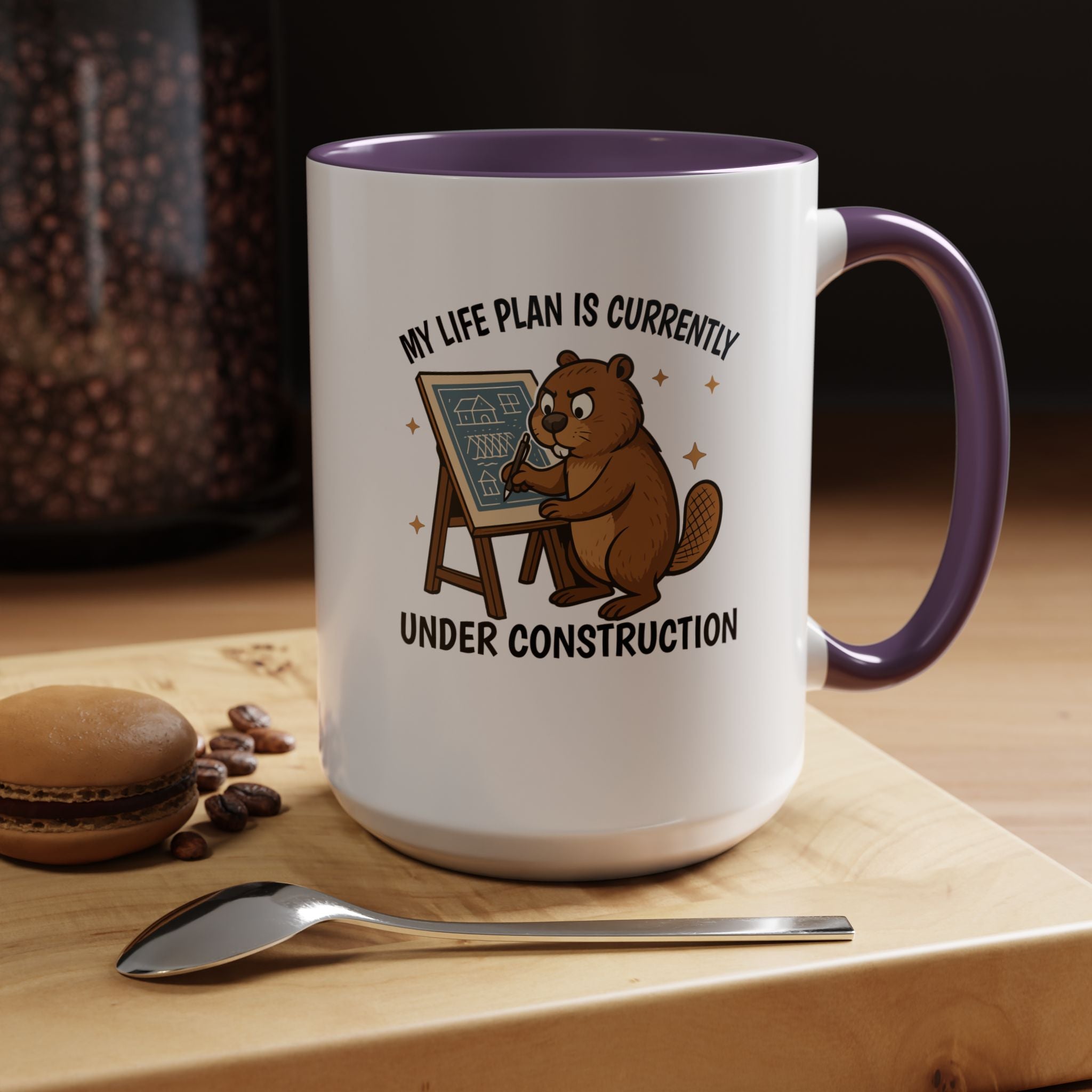 My Life Plan is Under Construction | Funny Coffee Mug, Sarcastic Tea Cup, Unique Gift Idea
