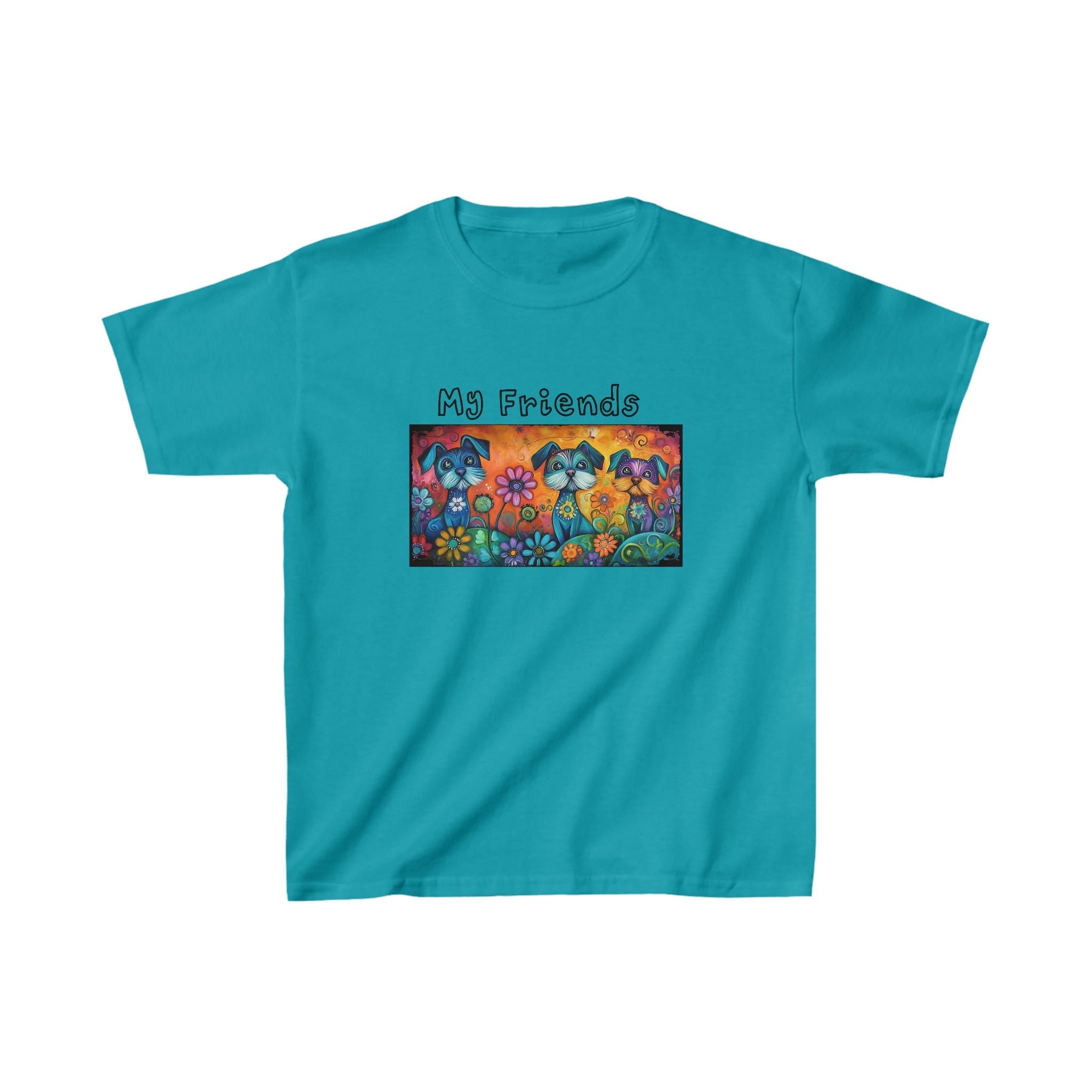 My Magical Dog Friends Animal Lover Graphic Whimsical Birthday Boy...