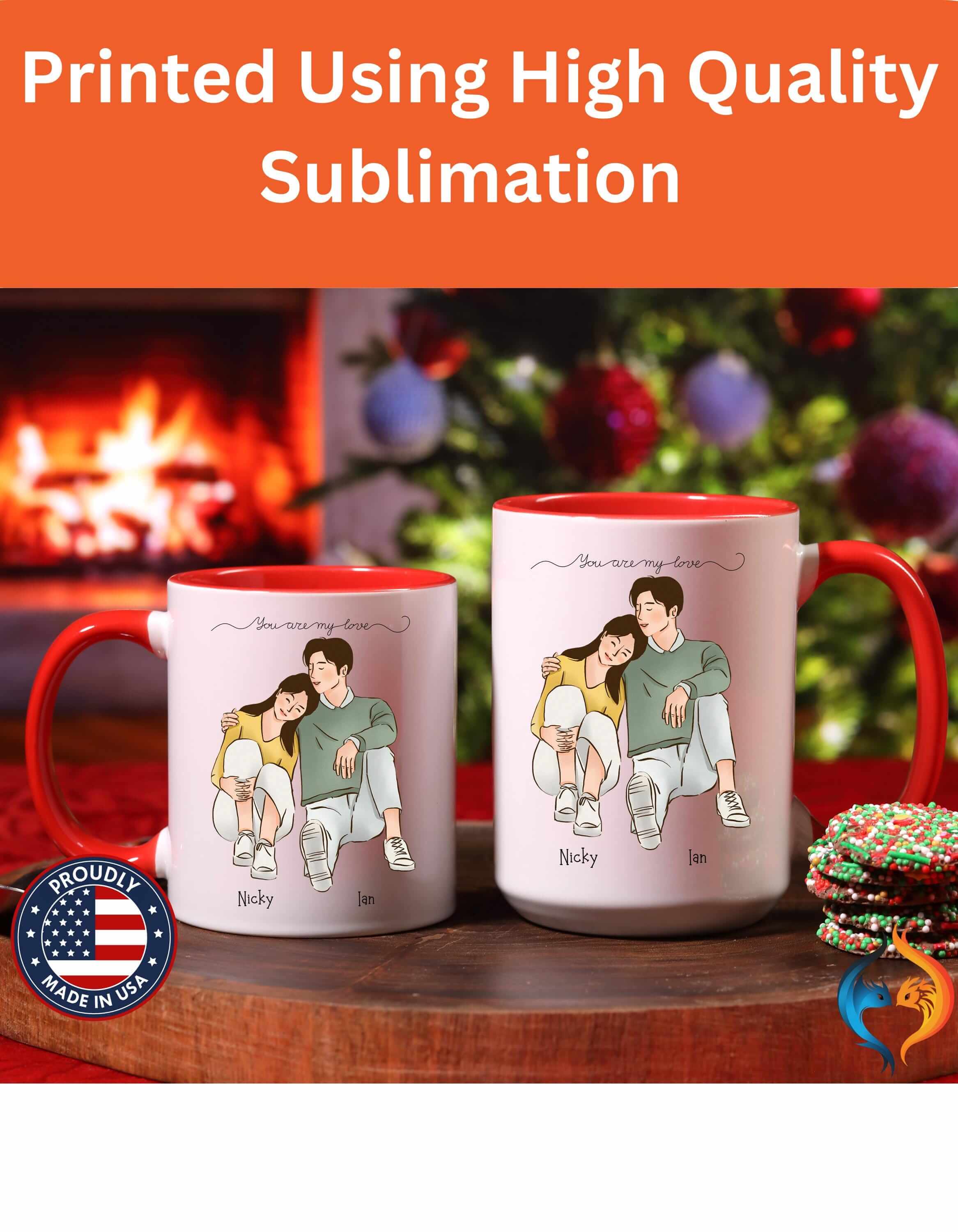 You Are My Love 15Oz Couples Personalized Valentine's Mug