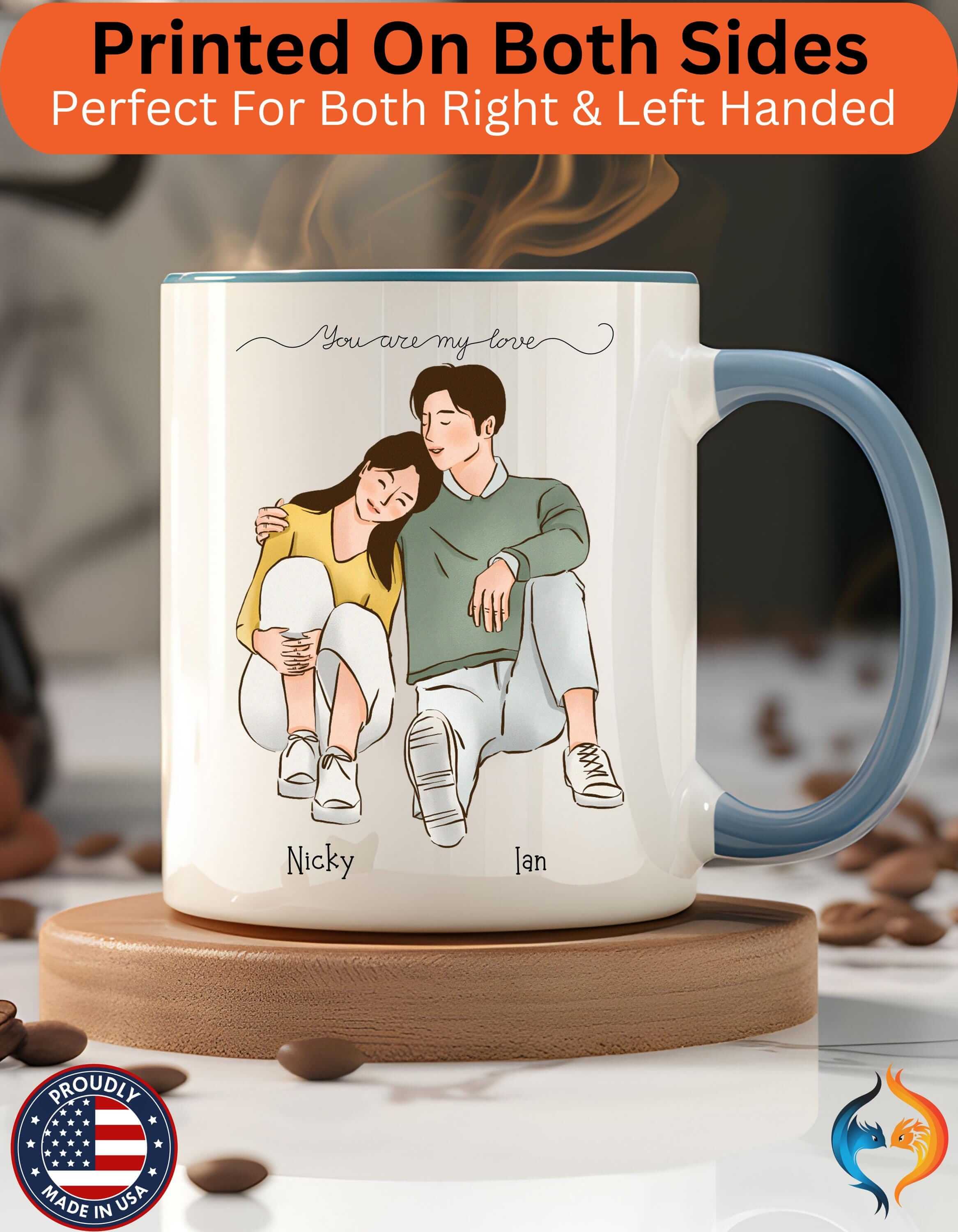You Are My Love 15Oz Couples Personalized Valentine's Mug
