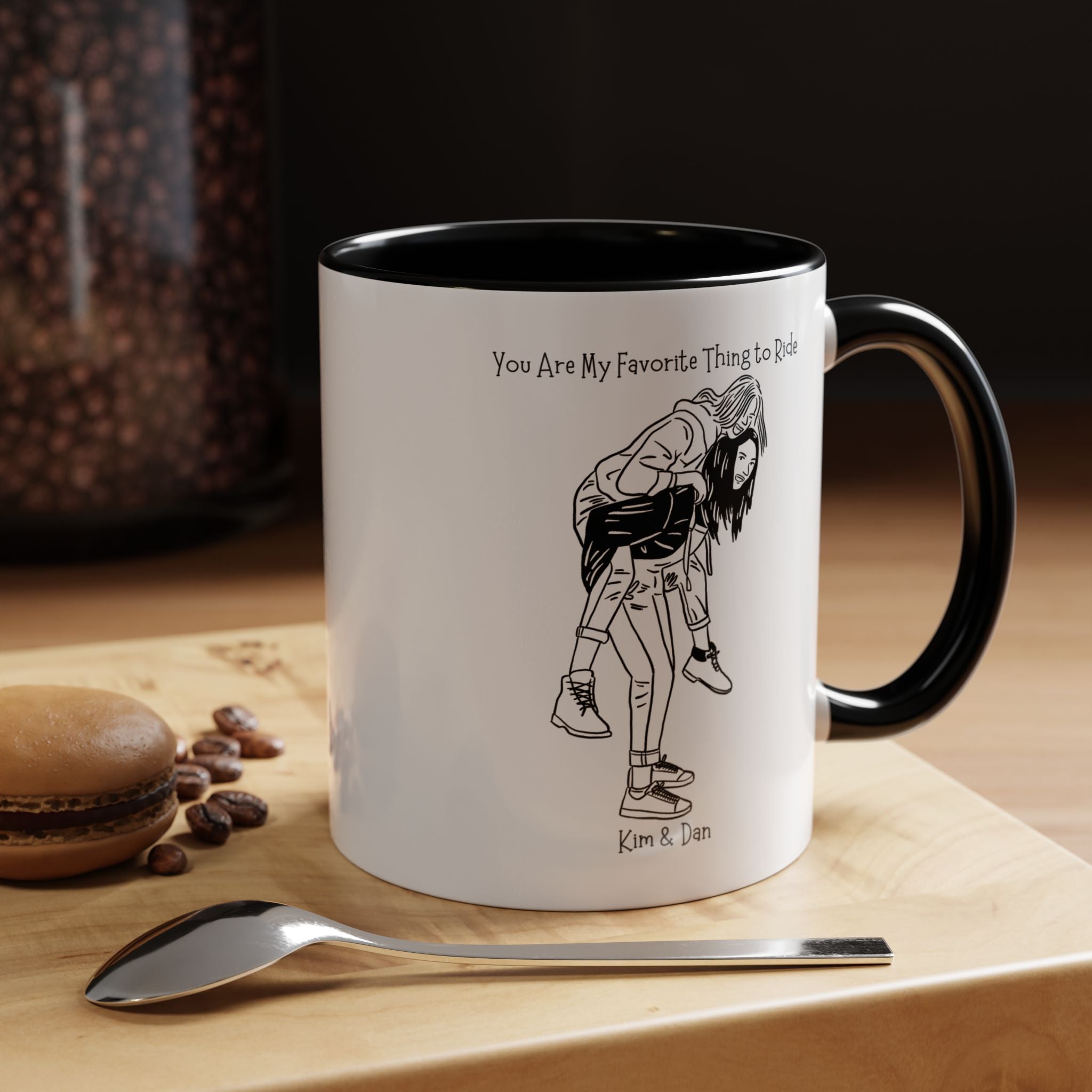 You Are My Favorite Thing To Ride Dirty Valentine Personalized Romantic Gift Mug,  Accent Cup 11/15oz, Anniversary, V-Day Mug, Couples Gift