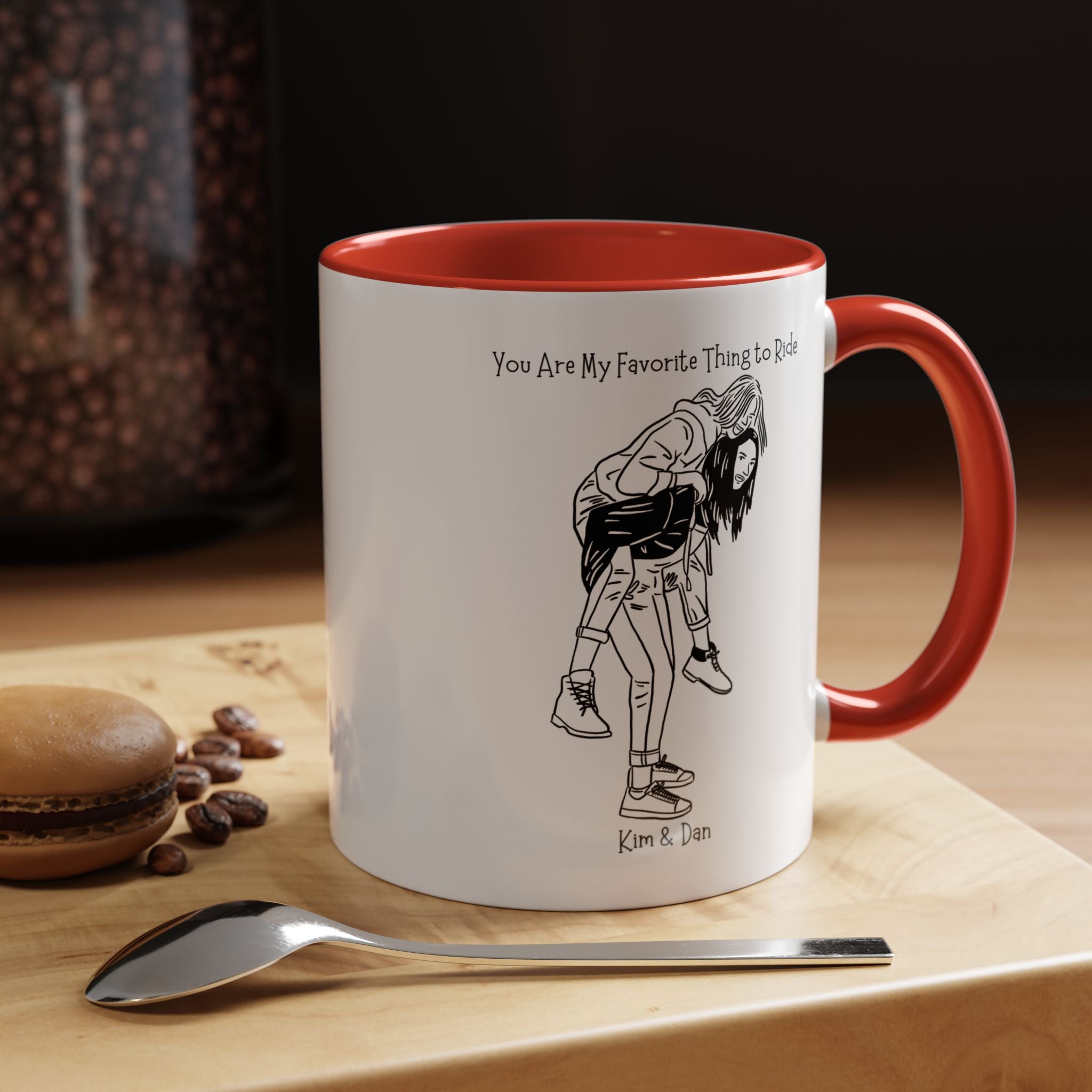 You Are My Favorite Thing To Ride Dirty Valentine Personalized Romantic Gift Mug,  Accent Cup 11/15oz, Anniversary, V-Day Mug, Couples Gift