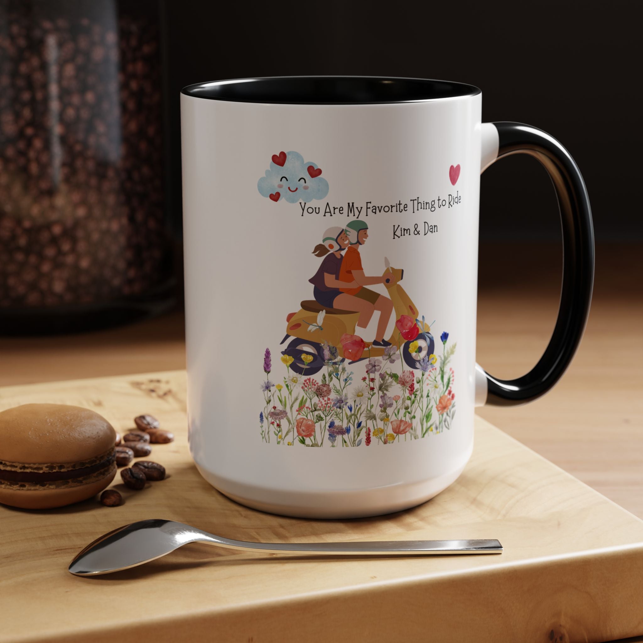 You Are My Favorite Thing To Ride Dirty Valentines Personalized Romantic Mug, Accent Cup 11/15oz, Anniversary,  V-Day, Custom Couples Gift
