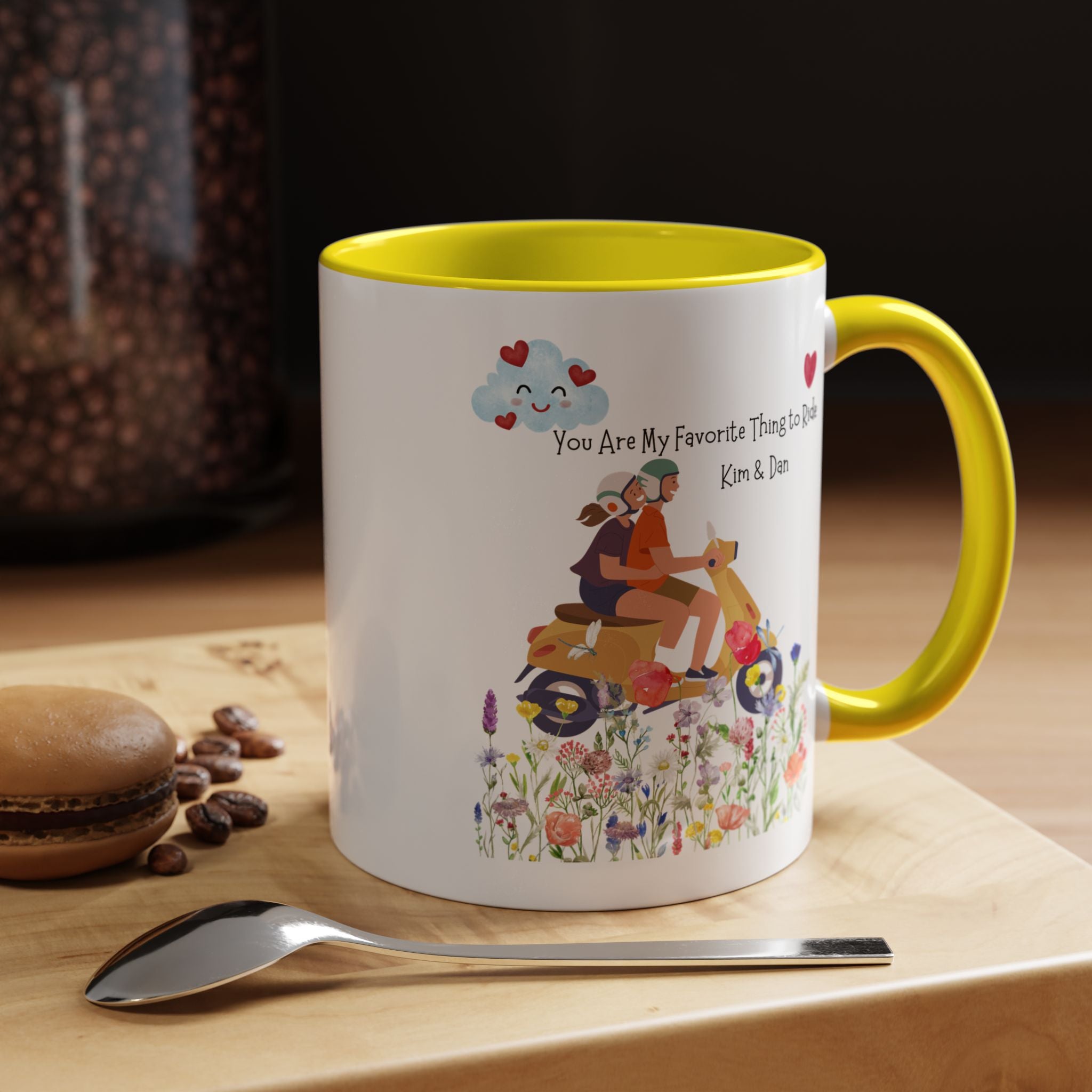 You Are My Favorite Thing To Ride Dirty Valentines Personalized Romantic Mug, Accent Cup 11/15oz, Anniversary,  V-Day, Custom Couples Gift