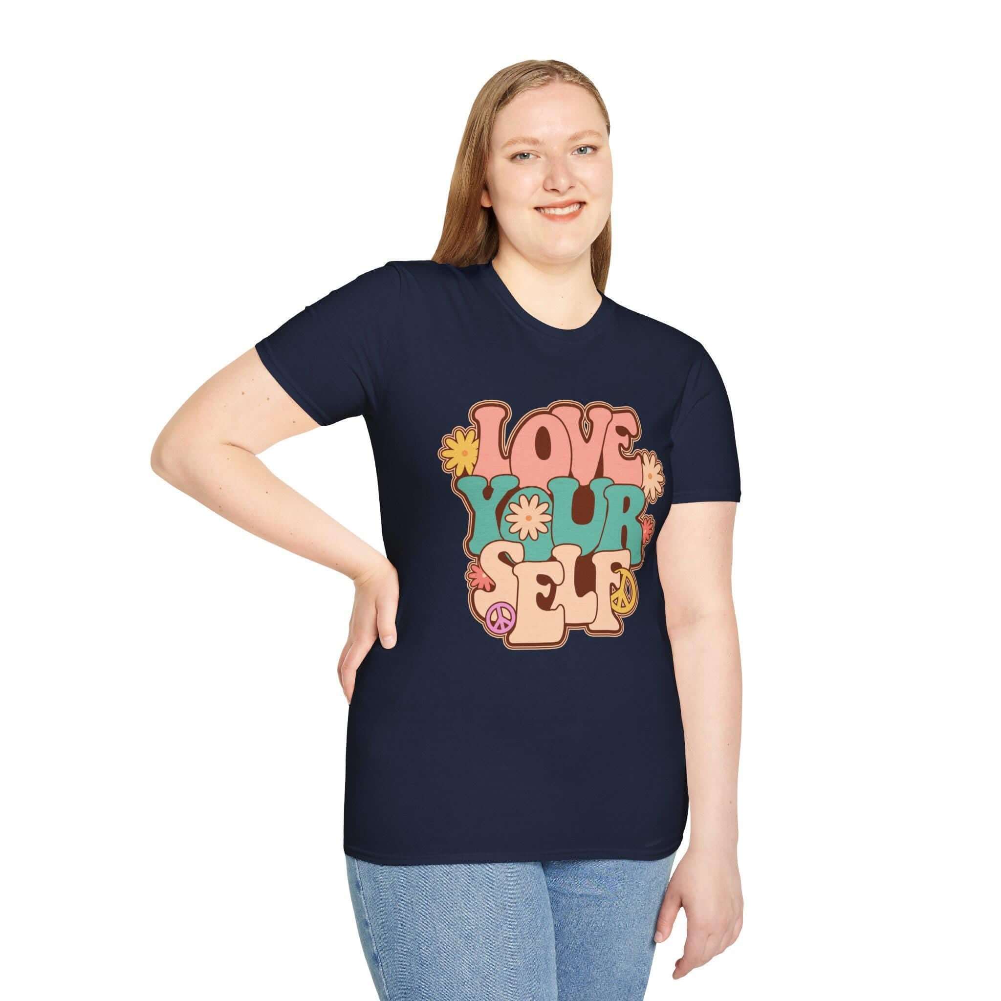Positive Vibes Retro Love Yourself Vintage Inspired Self Love Posit...