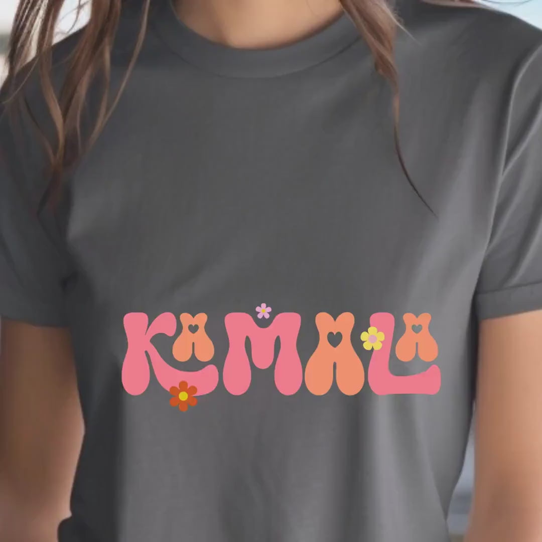 Load video: Retro Style Kamala Harris Supporter Gift Tee - Anti Trump MAGA, Harris Rally Merchandise for Election Enthusiasts