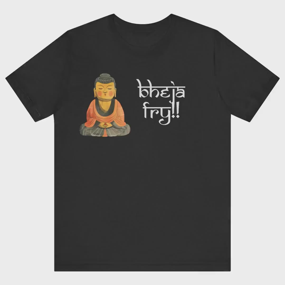 Load video: Bheja Fry Funny Indian pride slogan gift Desi Swag Pakistani tshirt Brown humor T-shirt Punny tee shirt Unisex  Tee