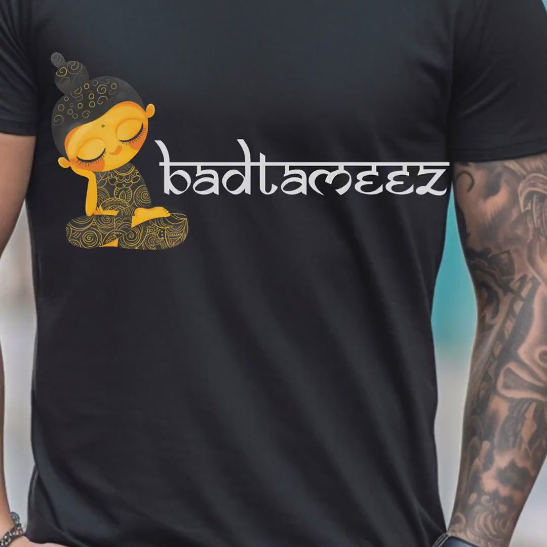 Load video: Badtameez Desi Funny T-shirt, Indian pride, gift, Desi Swag, Pakistani tshirt, humor T-shirt, Punny tee shirt Unisex  Tee