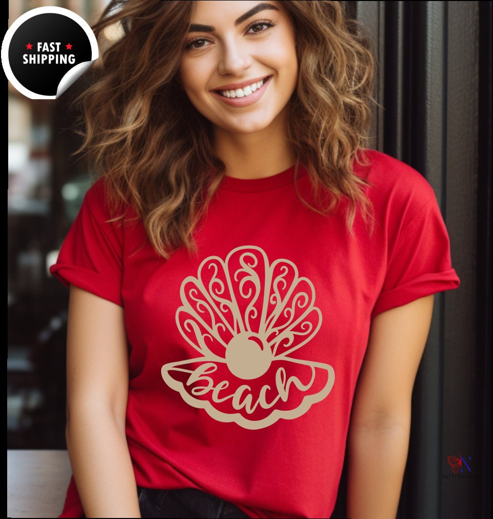 Sea Shell Beach, Summer Vibes Family Vacation, travel Adventure tshirt, Retro Summer, Vacation Squad Shirt, Funny  T-shirt