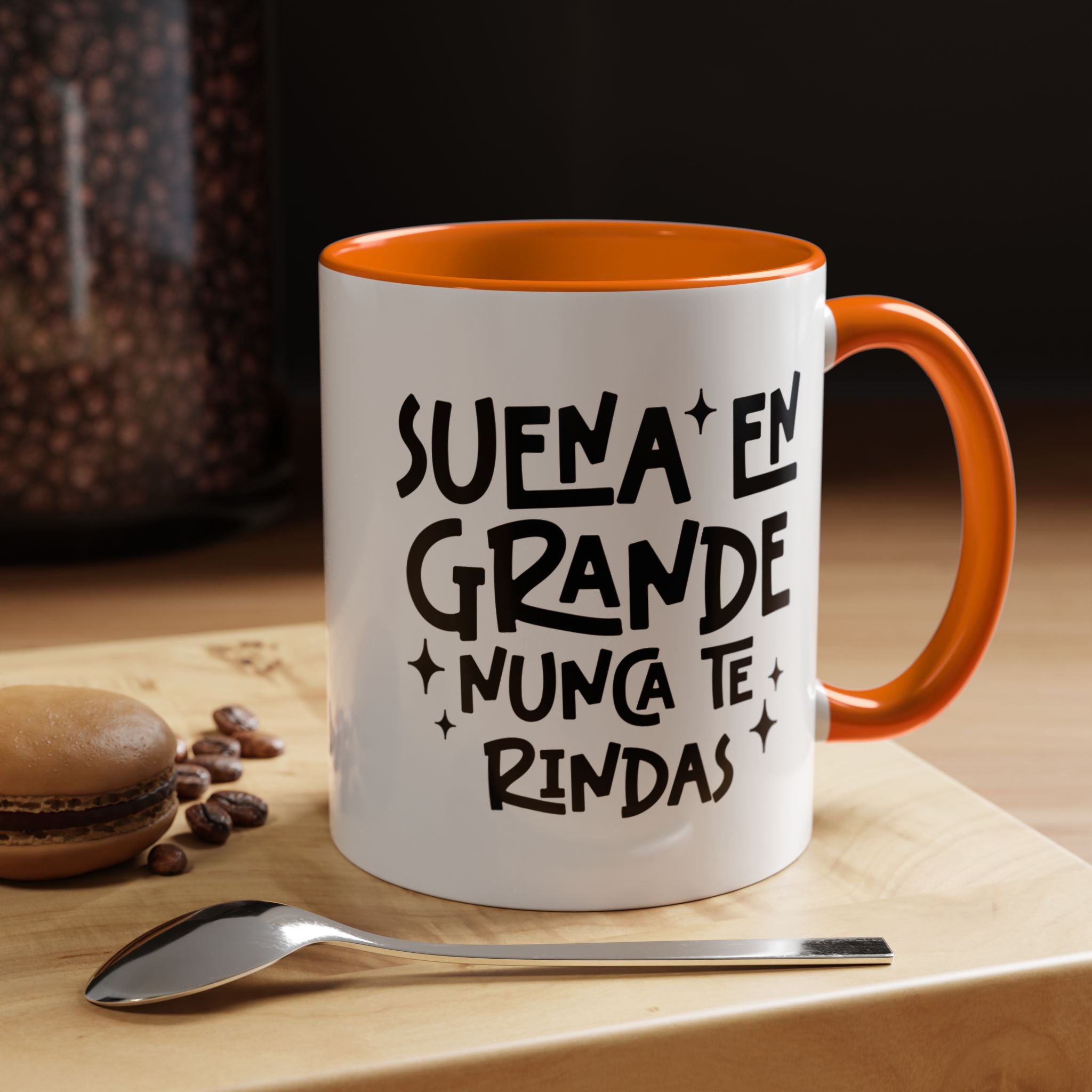 Suena En Grande Nunca Te Rindas | Funny Coffee Mug, Sarcastic Tea Cup, Unique Gift Idea