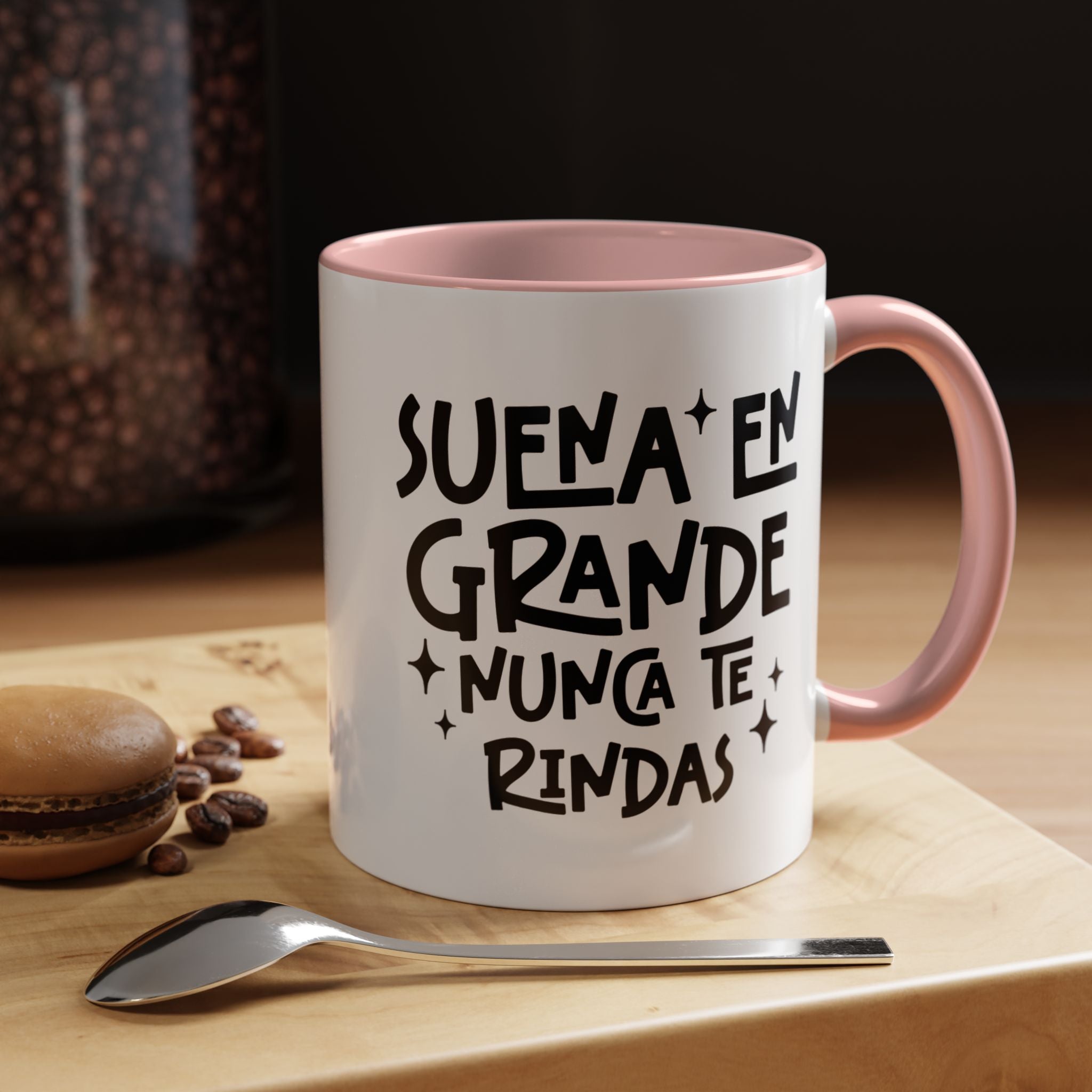 Suena En Grande Nunca Te Rindas | Funny Coffee Mug, Sarcastic Tea Cup, Unique Gift Idea