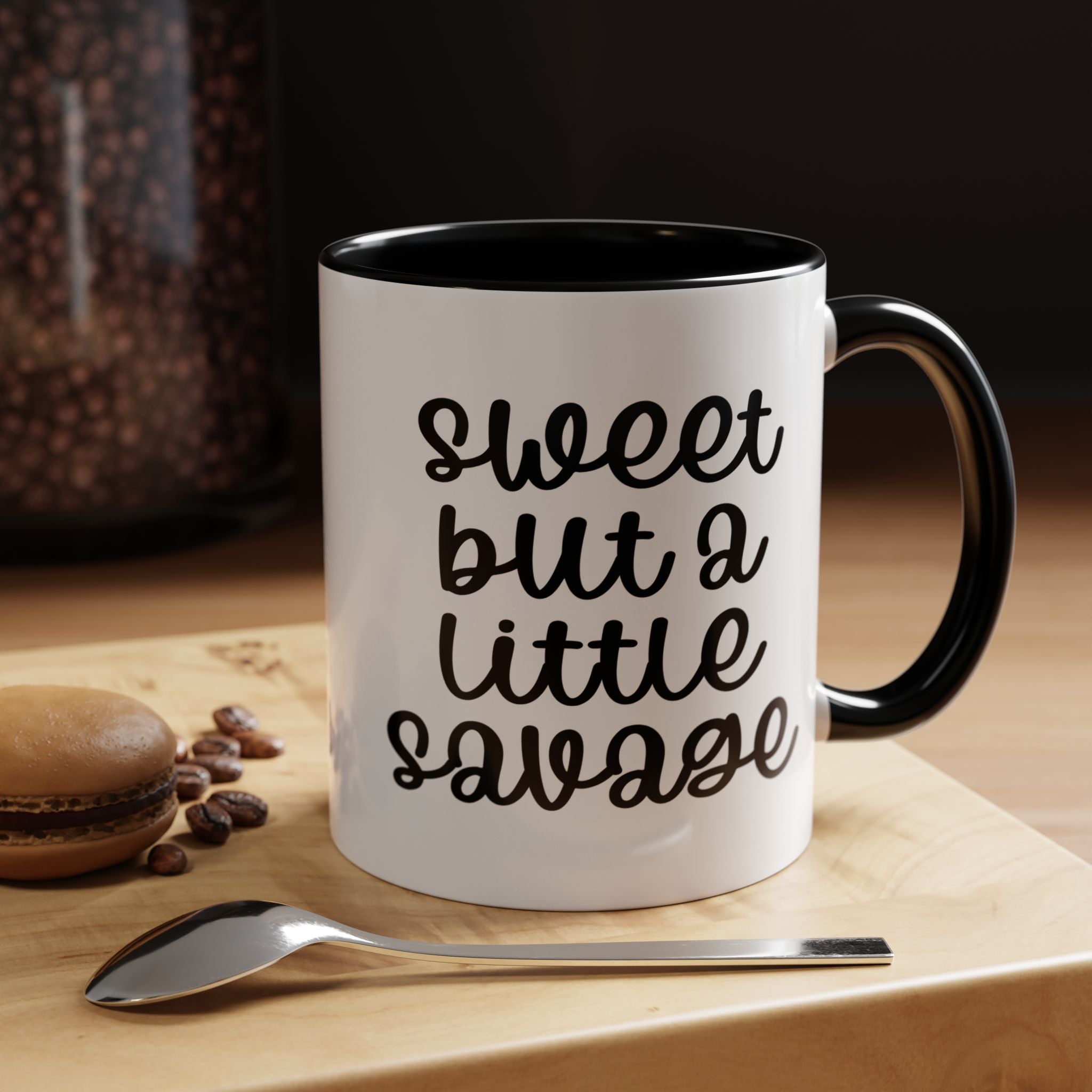Sweet But Savage | Funny Coffee Mug, Sarcastic Tea Cup, Unique Gift Idea