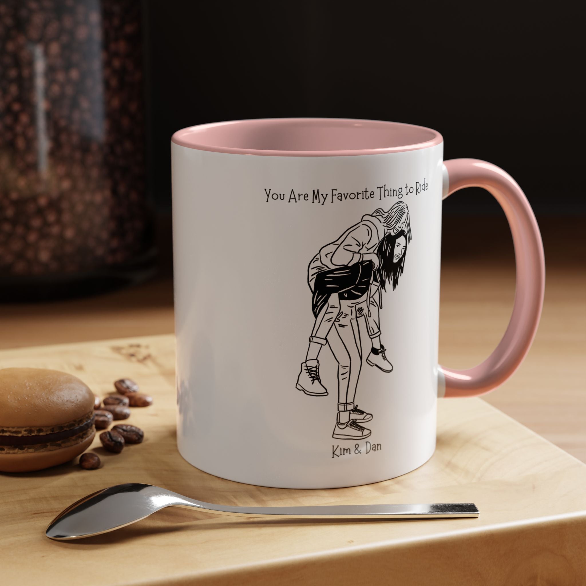 You Are My Favorite Thing To Ride Dirty Valentine Personalized Romantic Gift Mug,  Accent Cup 11/15oz, Anniversary, V-Day Mug, Couples Gift