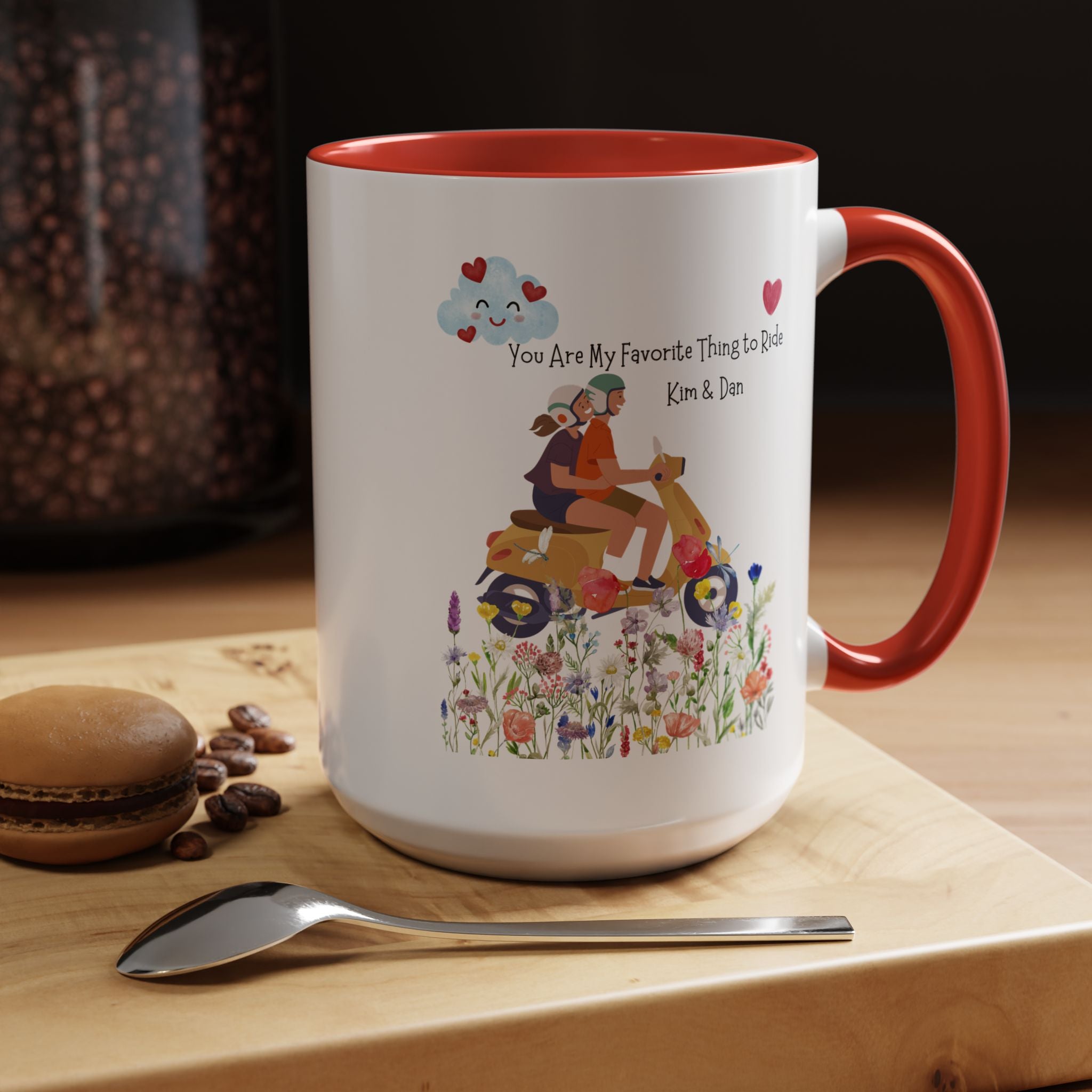 You Are My Favorite Thing To Ride Dirty Valentines Personalized Romantic Mug, Accent Cup 11/15oz, Anniversary,  V-Day, Custom Couples Gift