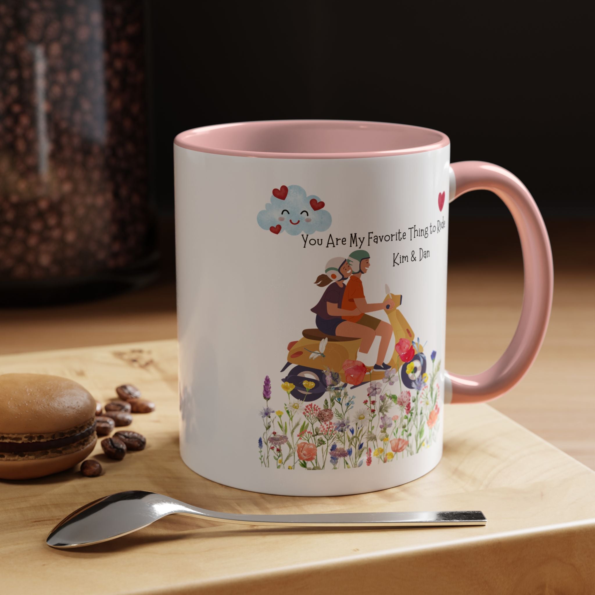 You Are My Favorite Thing To Ride Dirty Valentines Personalized Romantic Mug, Accent Cup 11/15oz, Anniversary,  V-Day, Custom Couples Gift